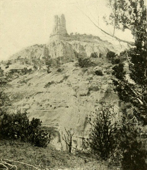 The “Navajo Church,”
a Freak of Erosion near Ft. Wingate, N.M.