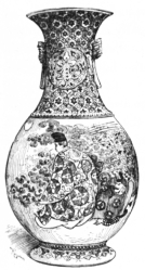 Fig. 15.—Japanese Porcelain. Cloudy gray, flecked with
gold; dress, rose and gold. (Sutton Coll.)