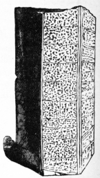 Fig. 46.—Assyrian Cylinder, inscribed with the Records
of a King’s Reign. (British Museum.)