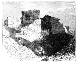 Fig. 55.—The Mnjellibé, or Kasr. Showing brickwork.
