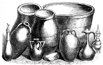 Fig. 59.—Earthen-ware Jars and Water-pots.