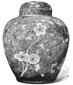 Fig. 88.—Blue-and-white “Hawthorn” Vase. (J. C. Runkle
Coll.)