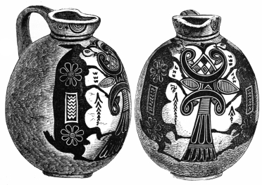 Fig. 150.—Assyro-Phœnician Vase, from Larnaca.
(Cesnola Coll., N. Y. Metrop. Museum.)