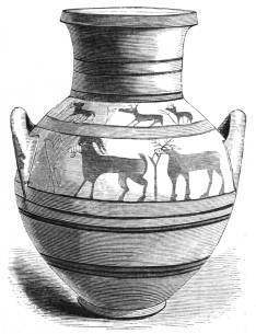 Fig. 158.—Phœnician Vase, found at Dali. (Cesnola
Coll., N. Y. Metropolitan Museum.)