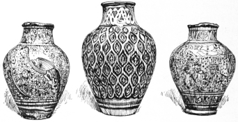 Fig. 201.—Siculo-Moresque Vases. (Castellani Coll.)
