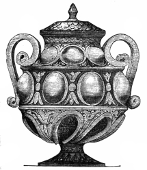 Fig. 219.—Lustred Gubbio Vase, of about A.D. 1500.
(South Kensington Museum.)