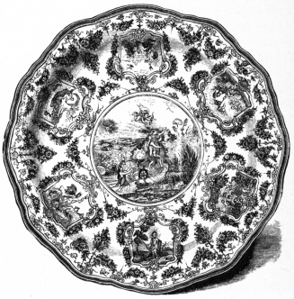 Fig. 236.—Moustiers Faience Dish. By Olery.