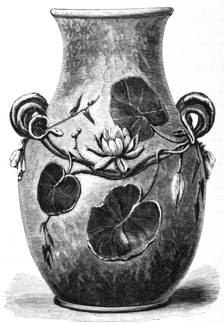 Fig. 243.—Faience Vase. (Mrs. Colonel T. Scott Coll.)