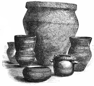 Fig. 309.—Group of Ancient British Vases.