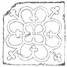 Fig. 316.—Old Tile from Salisbury. (Boston Household Art
Rooms.)