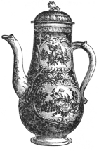 Fig. 343.—Plymouth Hard Porcelain Coffee-pot.