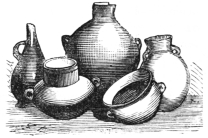 Fig. 363.—Pottery from Pachacamac.