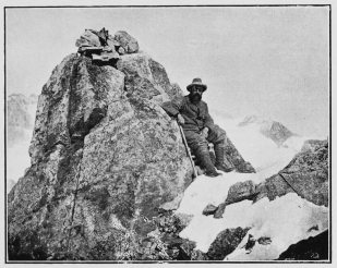 Auguste Gentinetta on a Mountain Top, 1903.