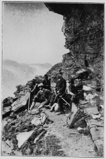 A bivouac in the Alps in the olden days. By the late Mr.
W. F. Donkin.
