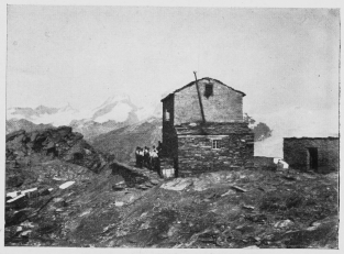 The Gandegg Hut, near Zermatt.