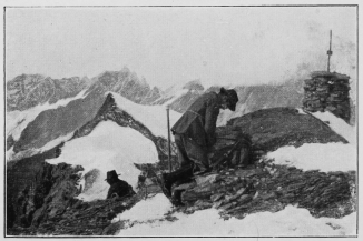 Packing the knapsack after lunch.

To face p. 269.