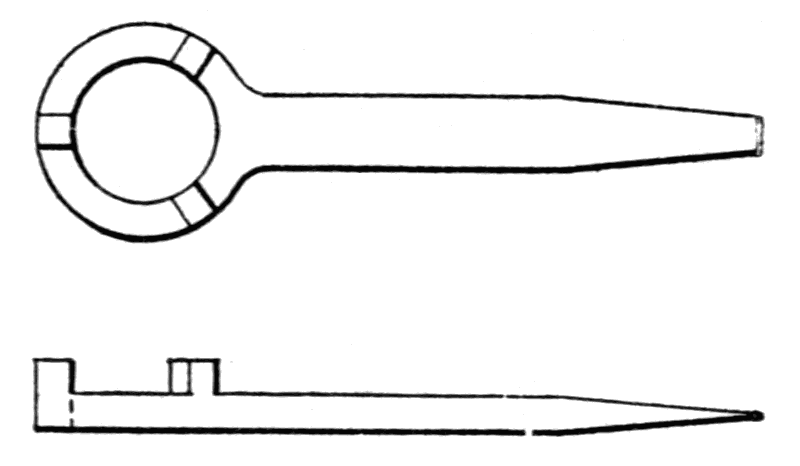 Fig. 37. Wrench used with Inside Micrometer