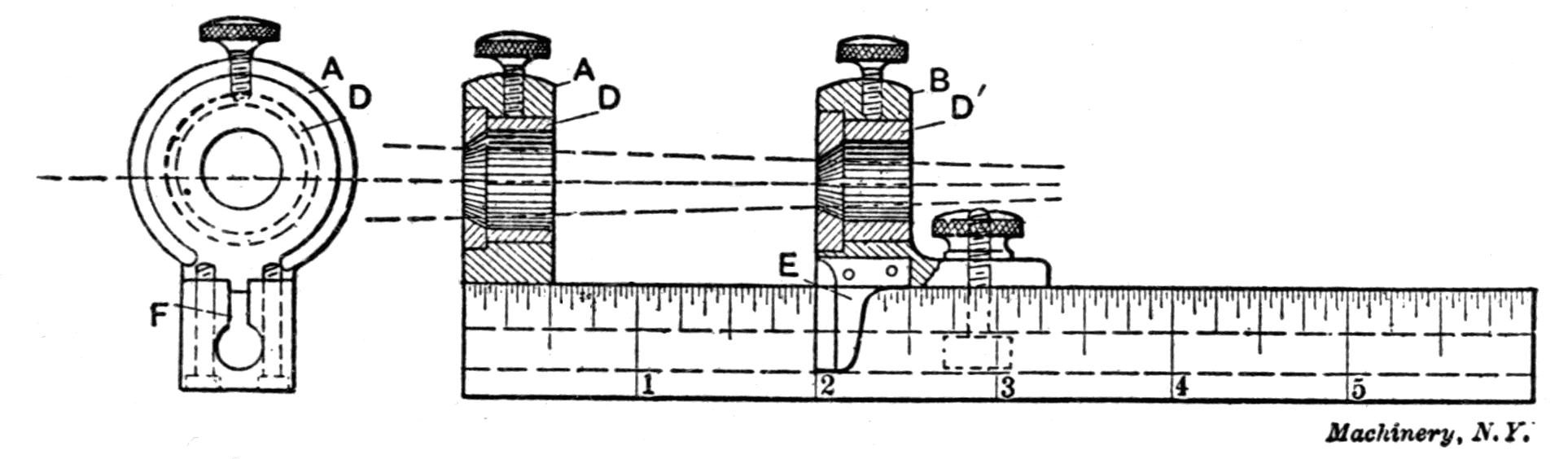 Fig. 47. Test Gage for Maintaining Standard Tapers