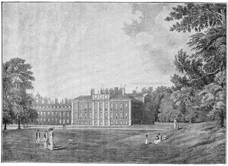 Image not available: SOUTH FRONT OF KENSINGTON PALACE IN 1819.
(After Westall.)