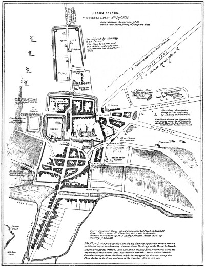 OLD MAP OF LINCOLN.
