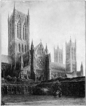 THE MINSTER FROM THE CLOISTERS.