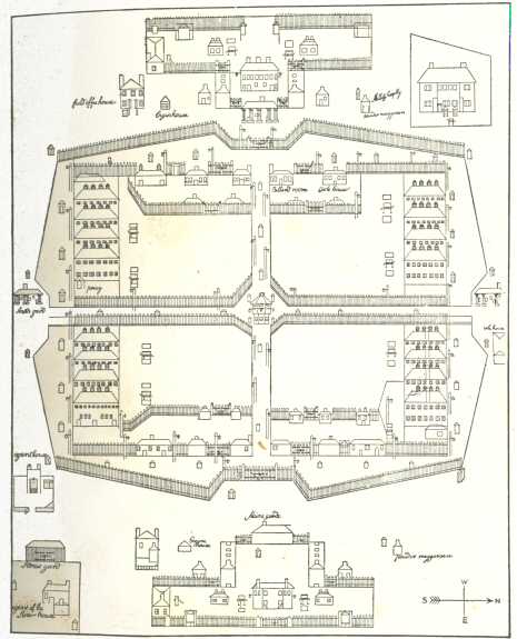Plan A.—The Washingley Plan of the Depot, 1797 to 1803.
East Elevation