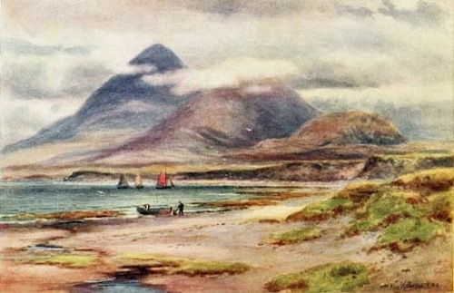 CROAGH PATRICK, FROM OLDHEAD, CLEW BAY