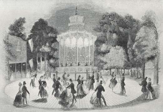 The Dancing-Platform, Cremorne, 1847.  From the Pictorial Times,
June, 1847