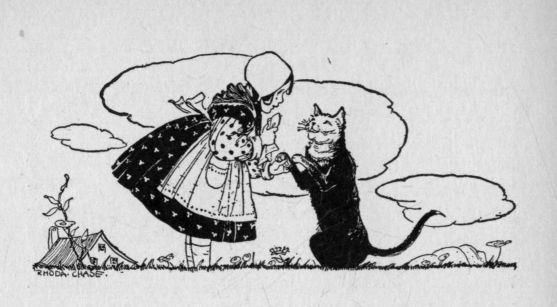 headpiece to Dinah Cat and the Witch