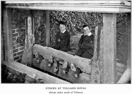 STOCKS AT TOLLARD ROYAL Seven miles south of Tisbury