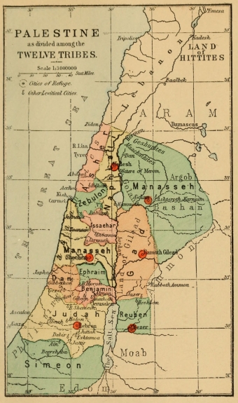 PALESTINE as divided among the TWELVE TRIBES.