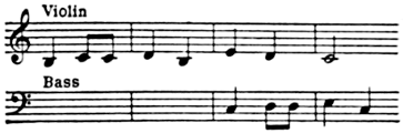 Violin and Bass motifs