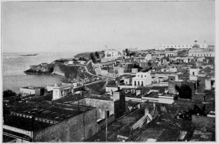 Looking to Sea from San Juan Puerto Rico Copyright, 1901, by Detroit Photographic Co.