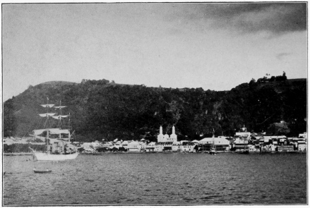 The Cathedral and Water-Front St. Pierre, Martinique Copyright, 1901, by Detroit Photographic Co.