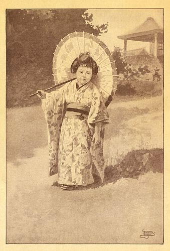 little girl with parasol