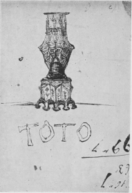 DRAWING BY VICTOR HUGO, SIGNED “TOTO.”
Unpublished, belonging to the Author.