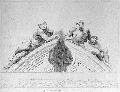 Caius Gabriel Cibbers Figures of
Raving And Melancholy Madness.
From Bedlam Hospital.