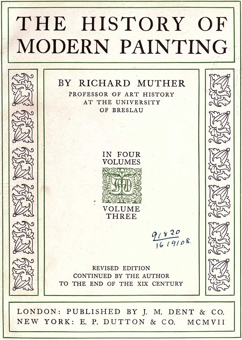 The Project Gutenberg eBook of The History of Modern Painting Volume 3 by Richard Muther.