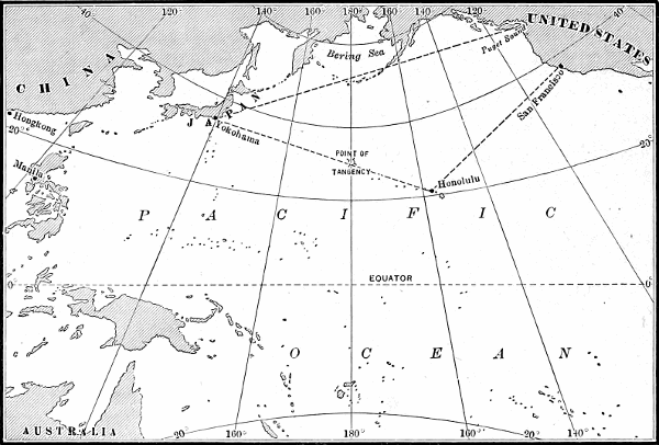 Gnomonic Chart North Atlantic