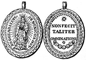 medal with image of La verdadera Vírgen