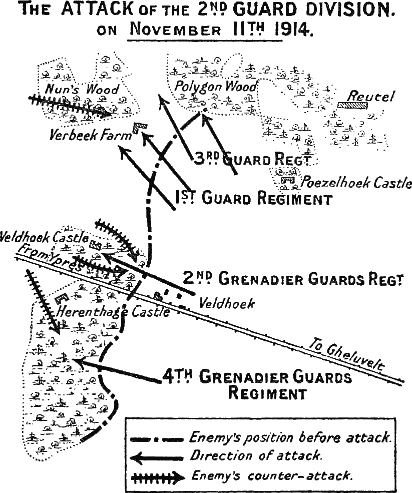 The ATTACK of the 2ND. GUARD DIVISION. on November 11TH. 1914.