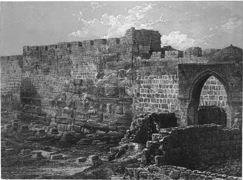 Illustration: Ancient Jewish Work in the North-East of the Haram
  Wall
