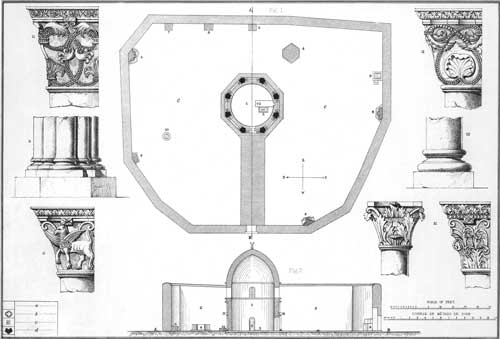 Illustration: Plan and Section of Mosque