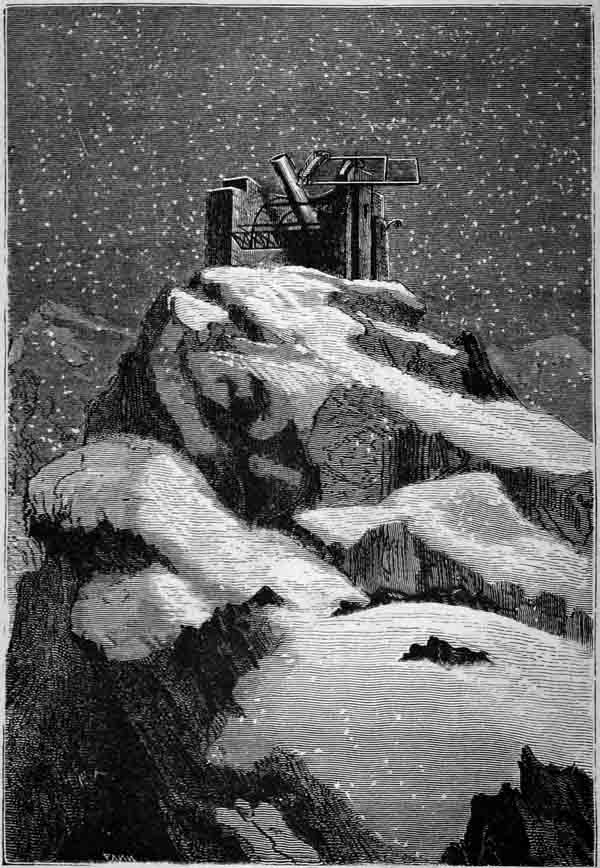 Illustration: THE TELESCOPE OF THE ROCKY MOUNTAINS.