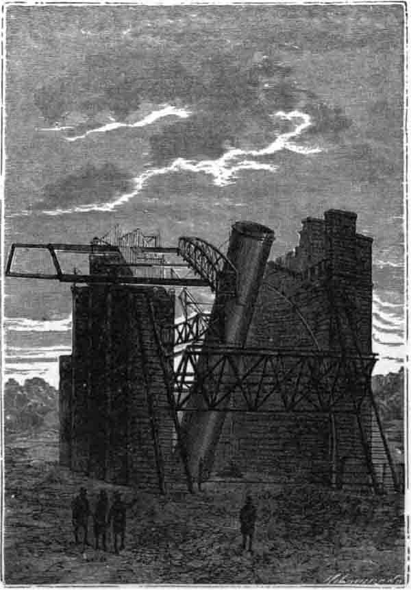 Illustration: THE TELESCOPE AT PARSONTOWN.