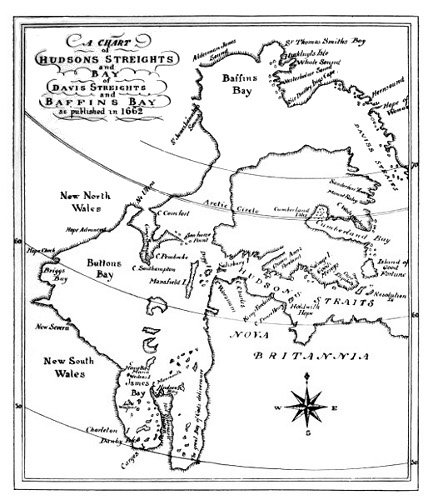 Map of Hudson Bay and Straits