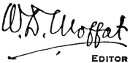 W. D. Moffat signature