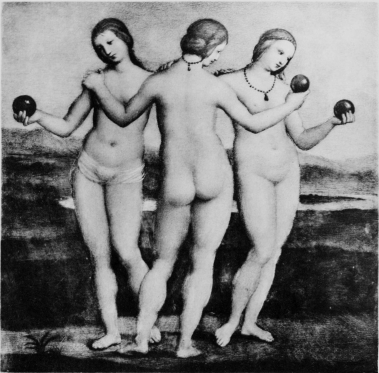 Plate XXIV.

Photo. Giraudon.

The Three Graces.

By Raphael.

Musée Condé.