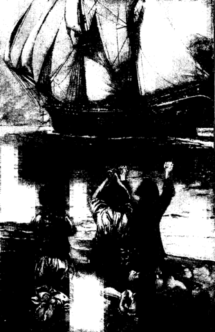 "Näimme heidät kaikki kolme hietarannalla polvillaan ja
kädet rukoilevasti meitä kohti ojennettuina."