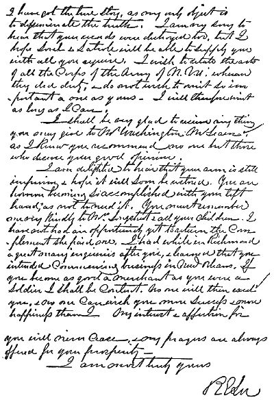 Page 2 of Lee's letter to Longstreet